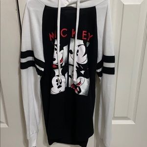 Mickey striped hoodie